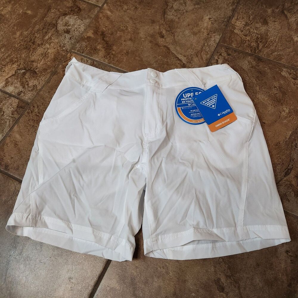 Columbia Coral Point III UPF 50 Shorts Women’s Size 8 White